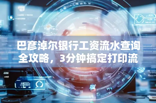 巴彦淖尔银行工资流水查询全攻略,3分钟搞定打印流程